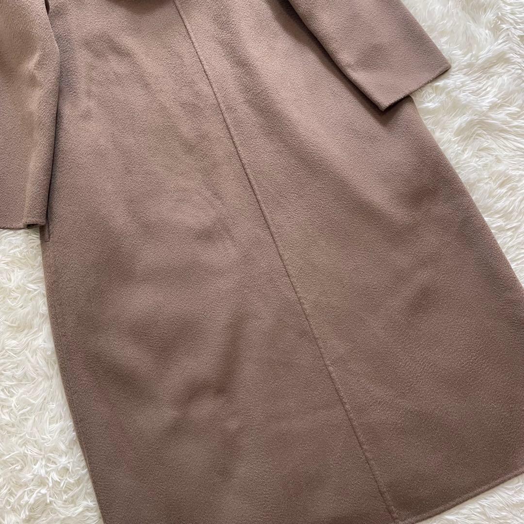 美品✨セルフォード 現行 ロングコート フード ベルト ガウン モカ ブラウン