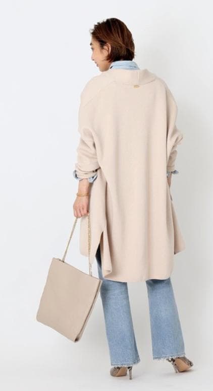 ドゥーズィエムクラス Twins cotton ショートガウン ノーカラー