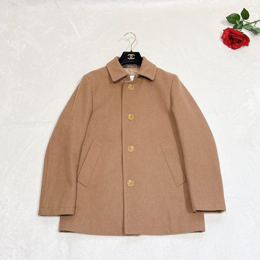 新品同様✨　マッキントッシュ　ステンカラー　コート　ウール　　ブラウン　36