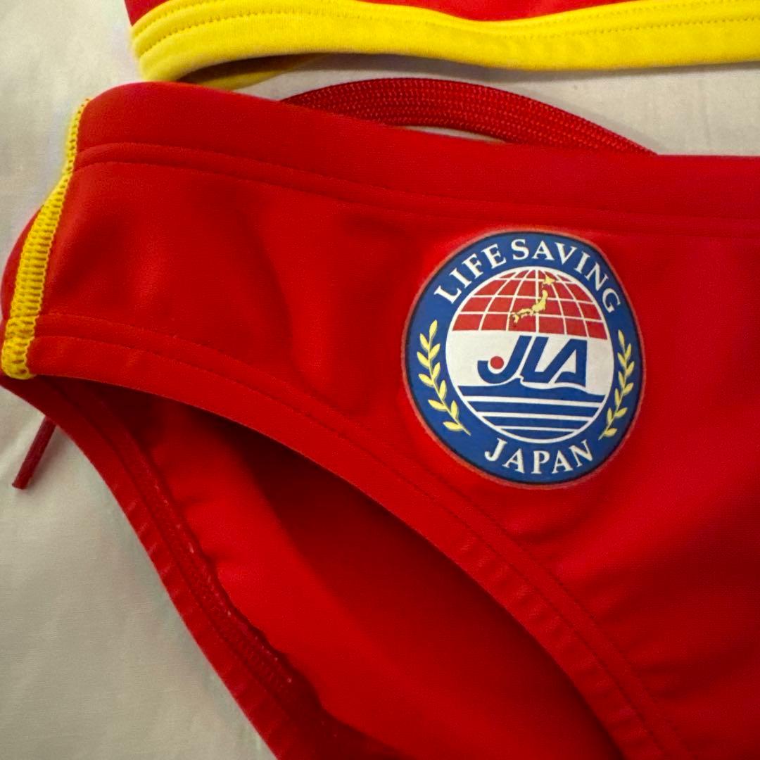 m*u様 Speedo 水着 赤 Lifesaving Japan