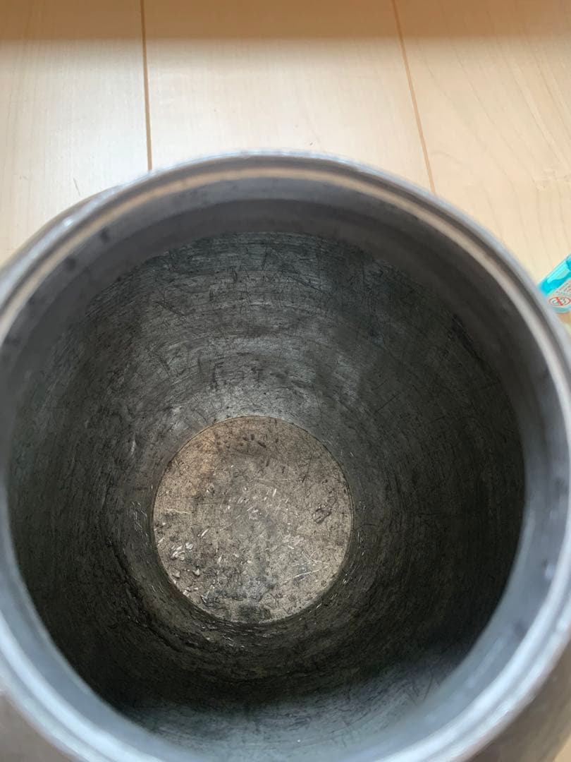 古錫製 錫斑茶壷 煎茶道具 高さ21cm