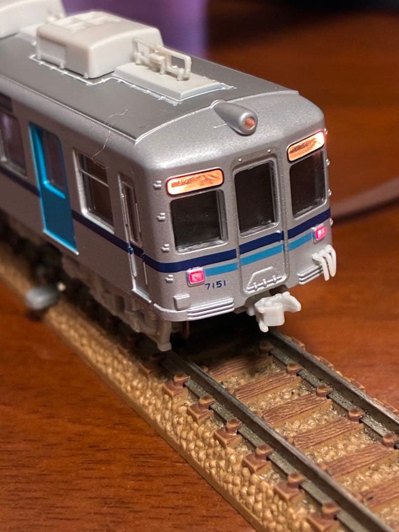 B*d様 北総開発鉄道7150形8両　マイクロエース ライト点灯動力動作確認済