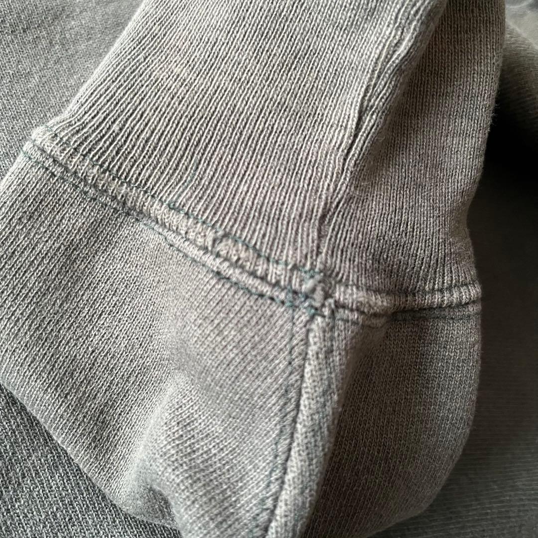 90s リバースウィーブ 深緑 USA製 フェード　reverse weave