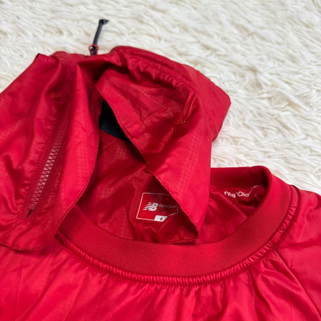 【ニューバランスゴルフ】美品 中綿 セットアップ レッド 6サイズ メンズ