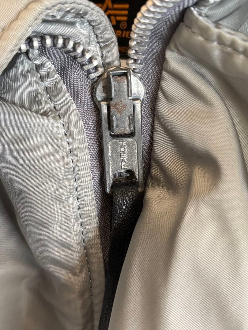 alpha アルファ社 n-2b USA製 90s シルバー L