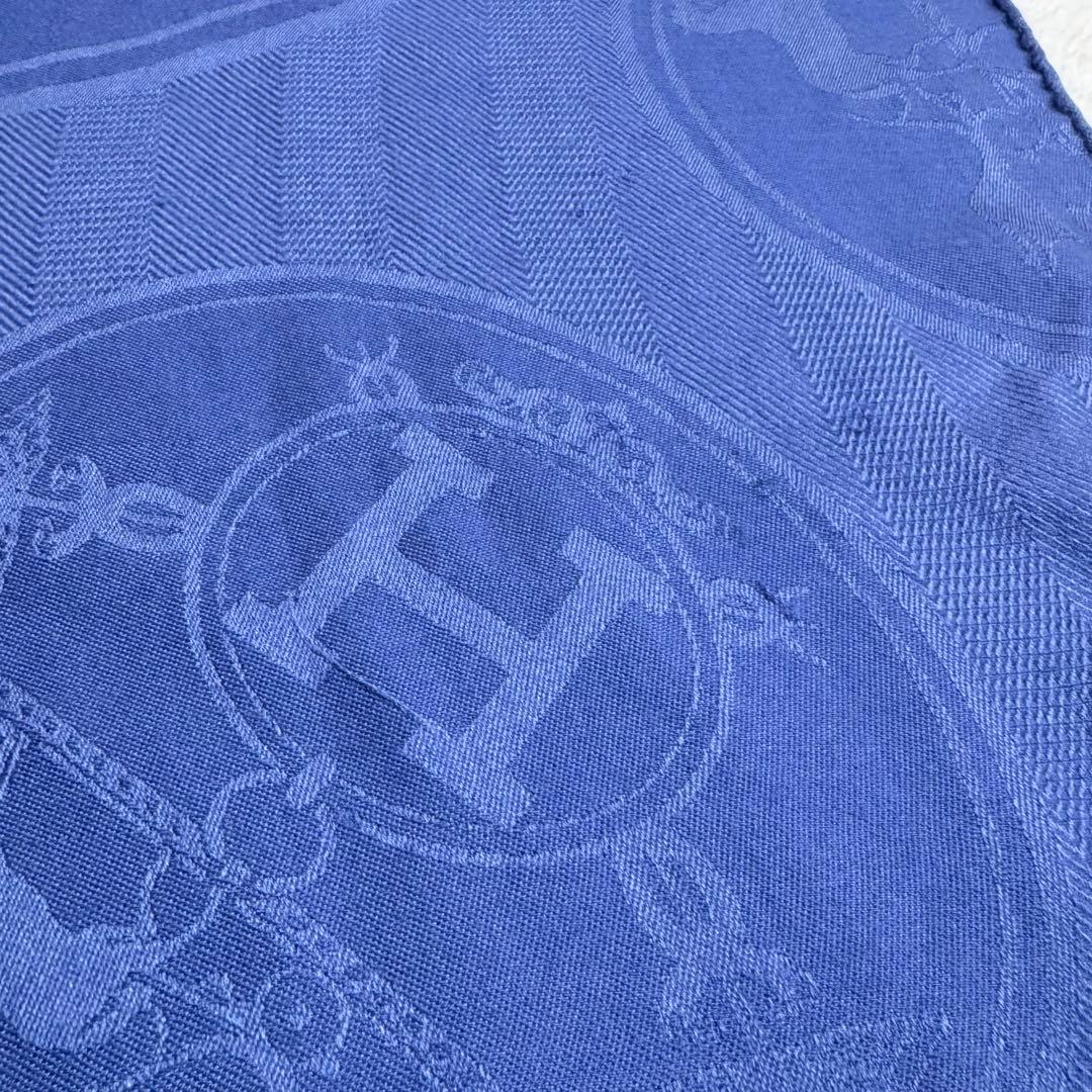 美品　エルメス　ニューリブリス110 カシミアシルク　カシシル　カレジェアン