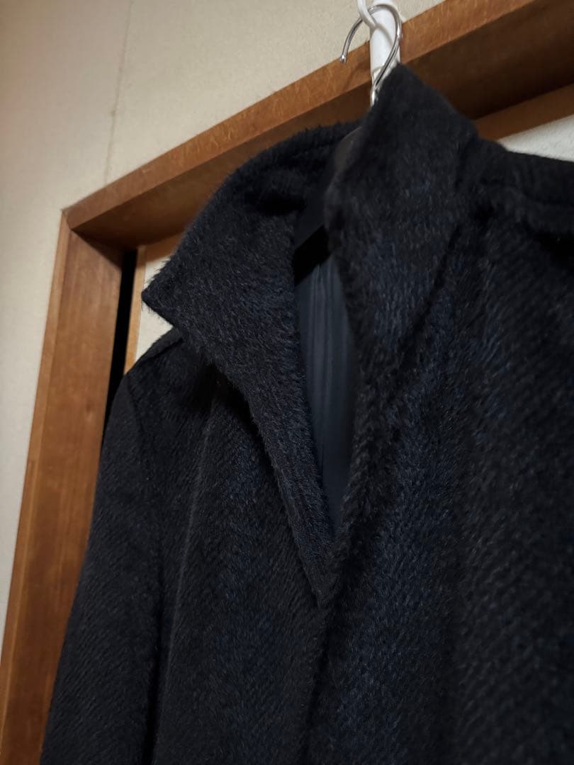 MEN’S TENORAS スタンドカラー ロングコート スーリーアルパカ