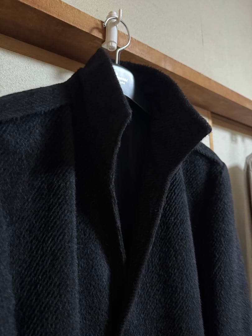 MEN’S TENORAS スタンドカラー ロングコート スーリーアルパカ