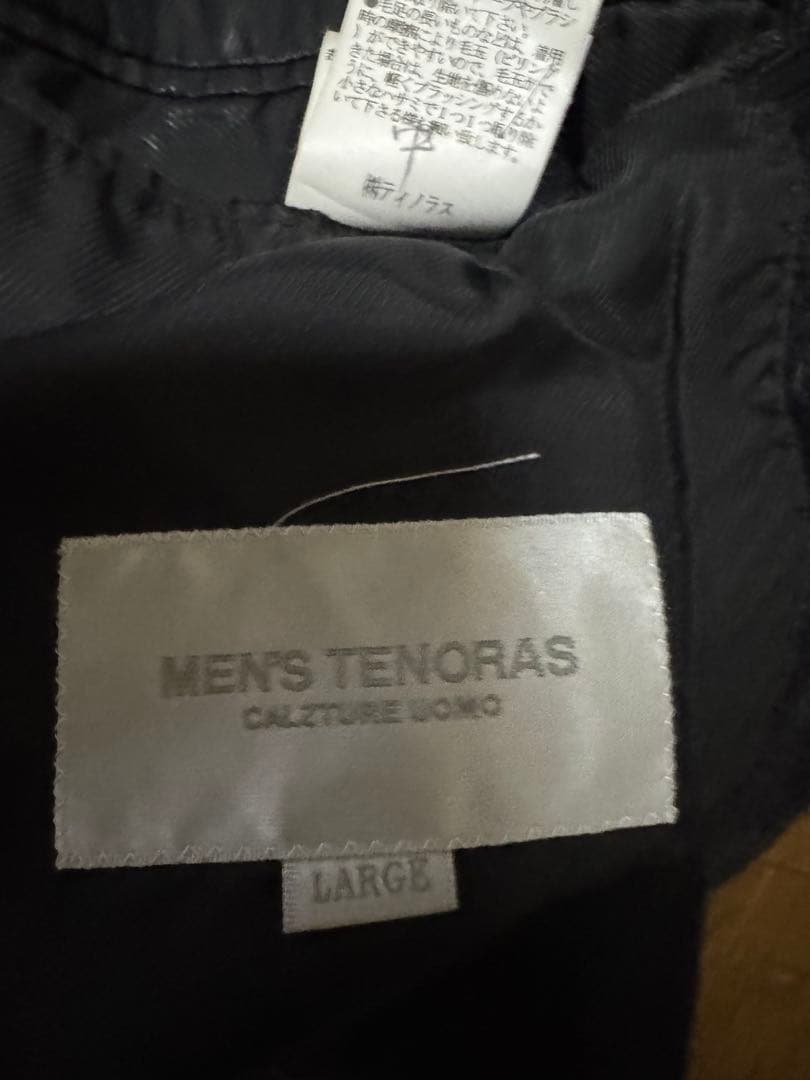 MEN’S TENORAS スタンドカラー ロングコート スーリーアルパカ