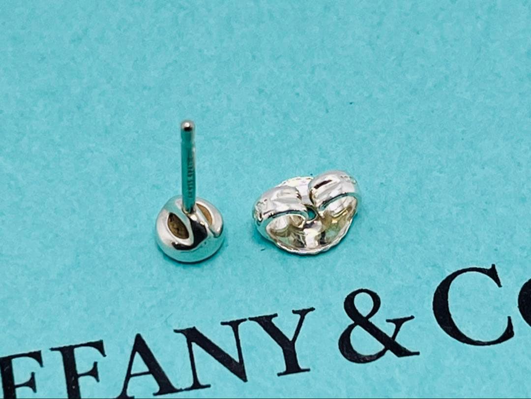 h381 ティファニー　バイザヤード　アクアマリン　ピアス　シルバー　925