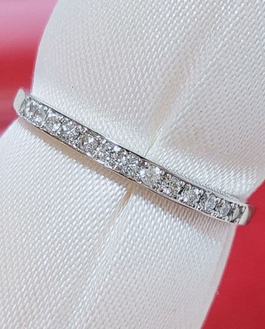 新入荷 未使用 pt950 ダイヤモンド0.10ct エタニティリング