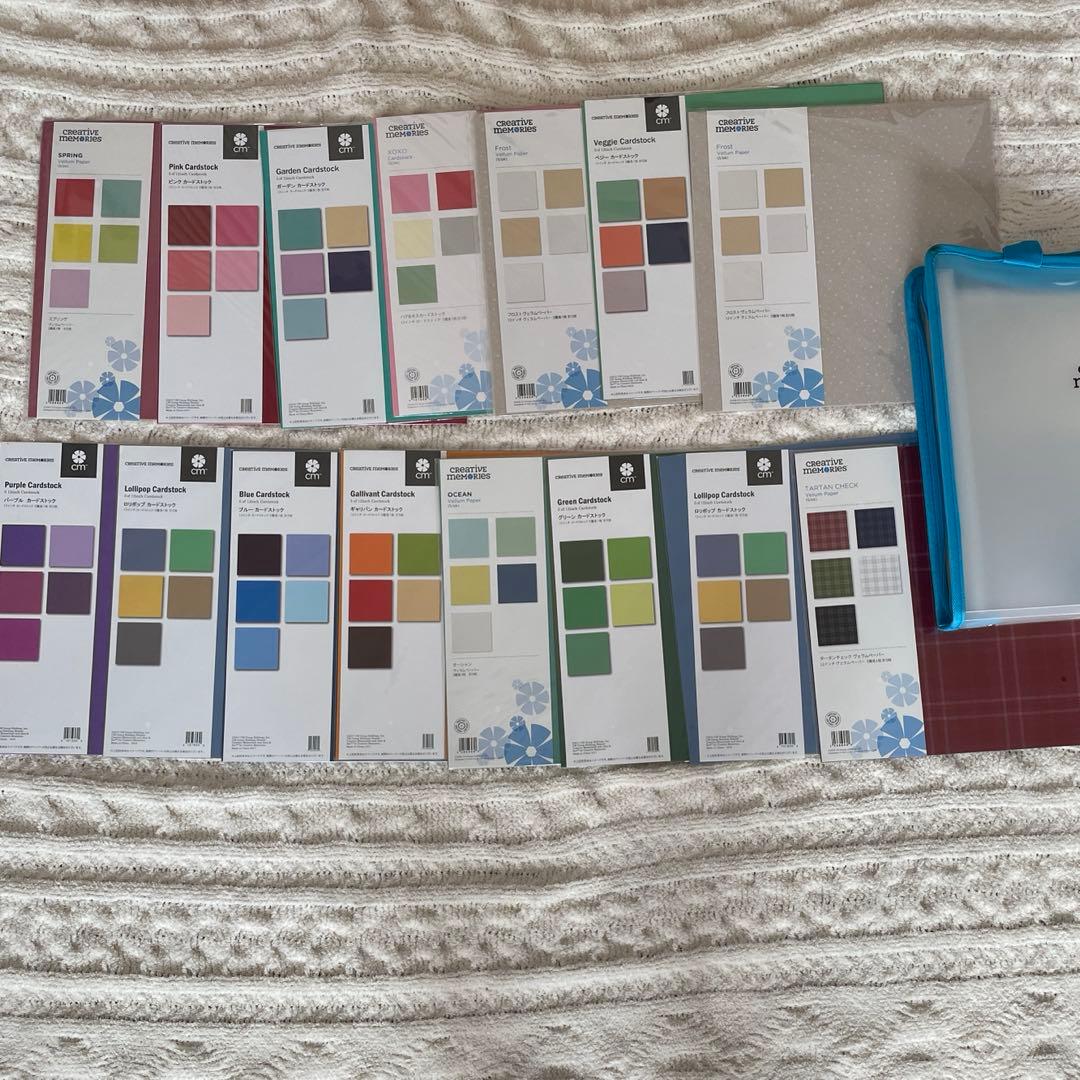 お値下げCreative Memories カードストックセット　収納ケース入り