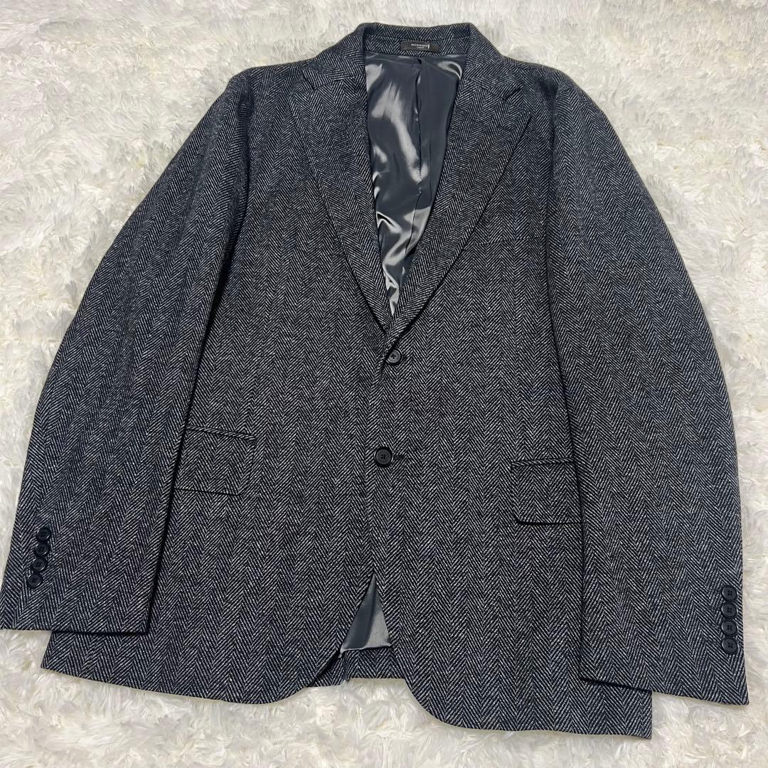 【極美品✨️】マッキントッシュロンドン ツイード ヘリンボーン柄ジャケット グレー