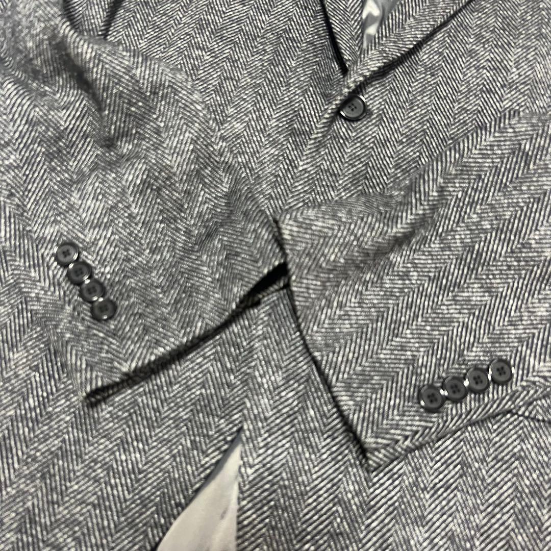 【極美品✨️】マッキントッシュロンドン ツイード ヘリンボーン柄ジャケット グレー