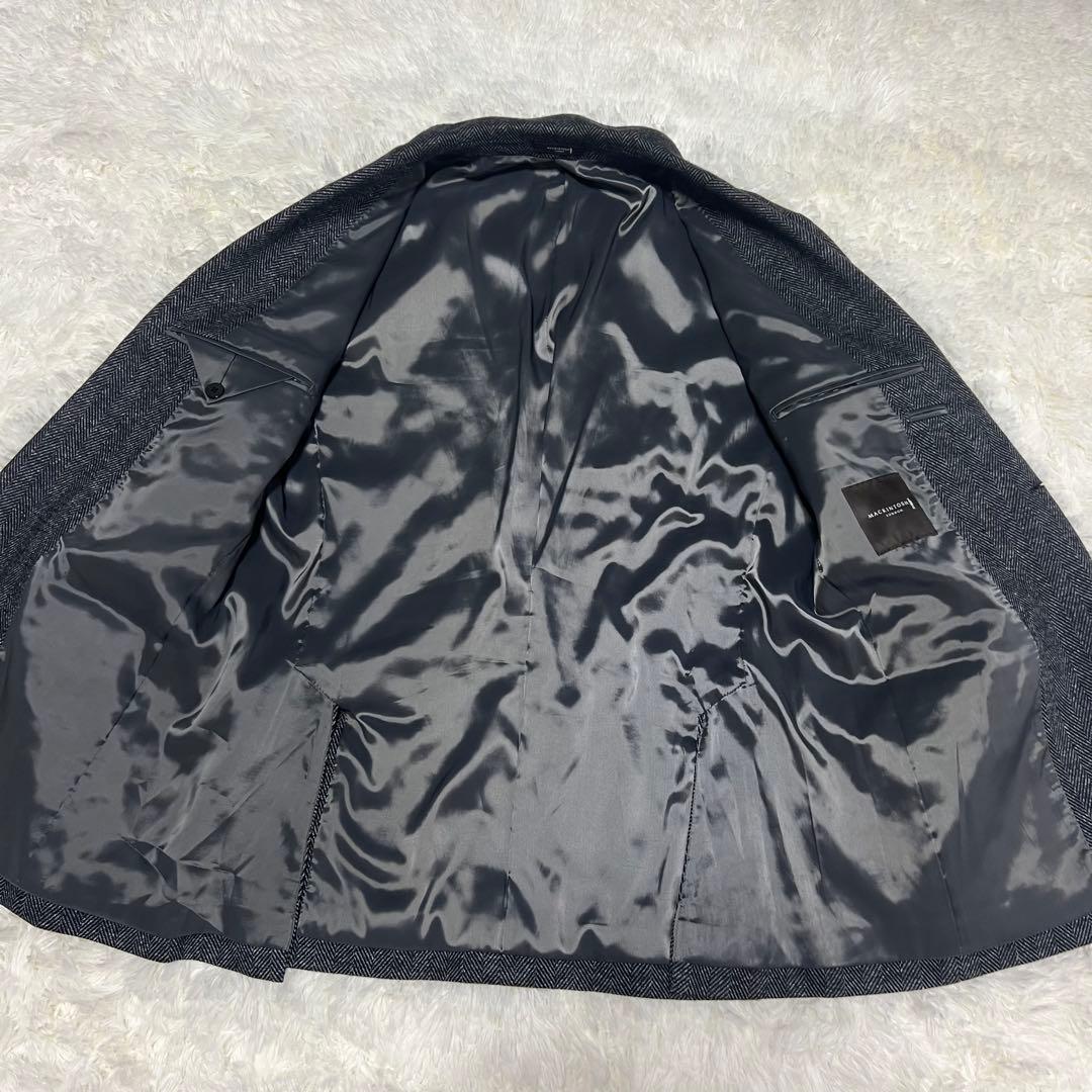 【極美品✨️】マッキントッシュロンドン ツイード ヘリンボーン柄ジャケット グレー