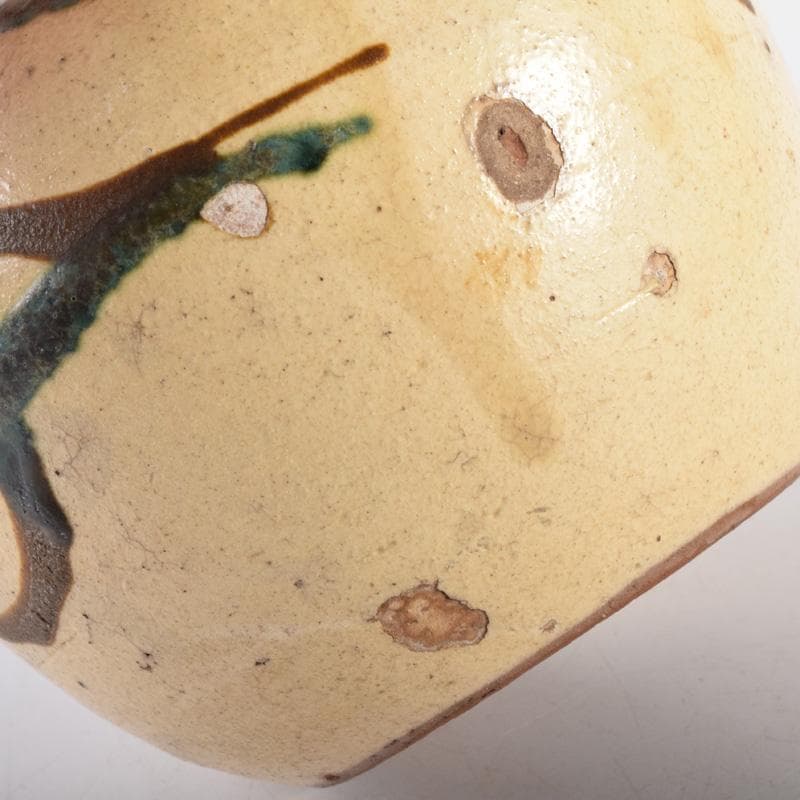 茶道具 美濃焼 加藤芳平作 色絵 水注 執壷 C 7223