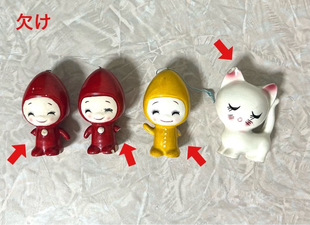 内藤ルネ レトロ陶器人形セット アンティーク雑貨 9792877367