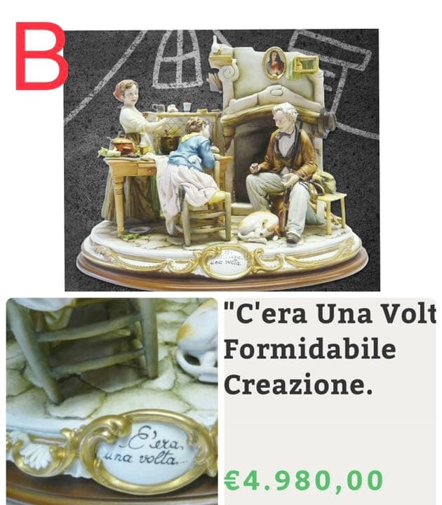 再お値下げ❗️カポディモンテ　アンティーク　レア　マエストロヴォルタ