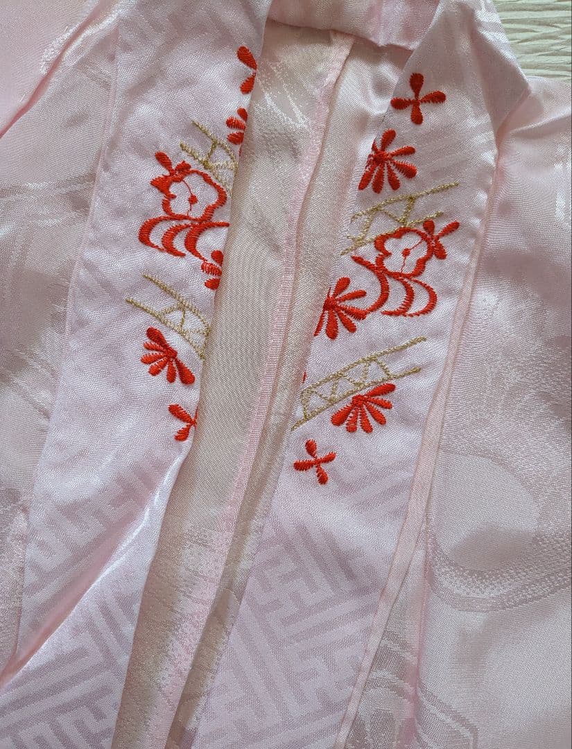 七五三 着物セット はこせこセット7歳子供用 花柄山吹レトロモダンフルセット