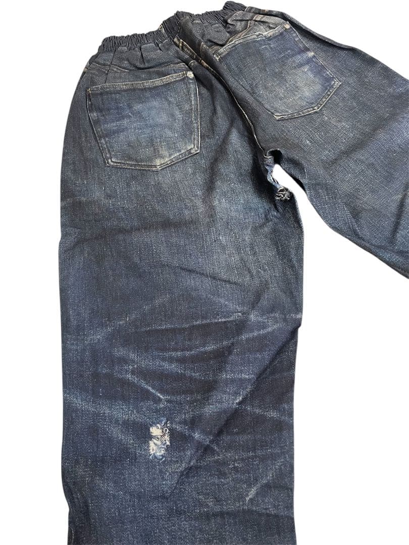 US三軒茶屋fake vintage denim easy pants