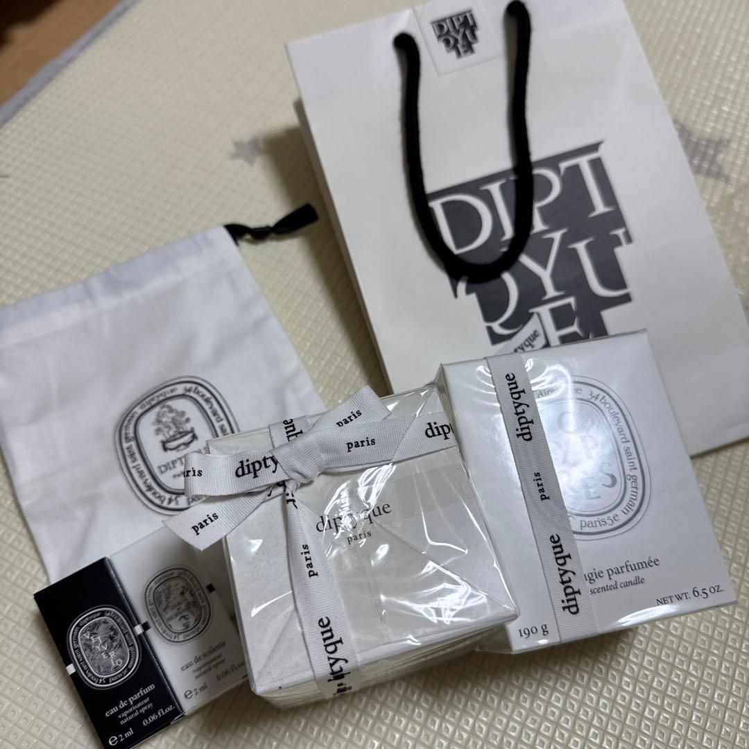 【Diptyque Paris】フレグランスキャンドル×2➕オードトワレ×2
