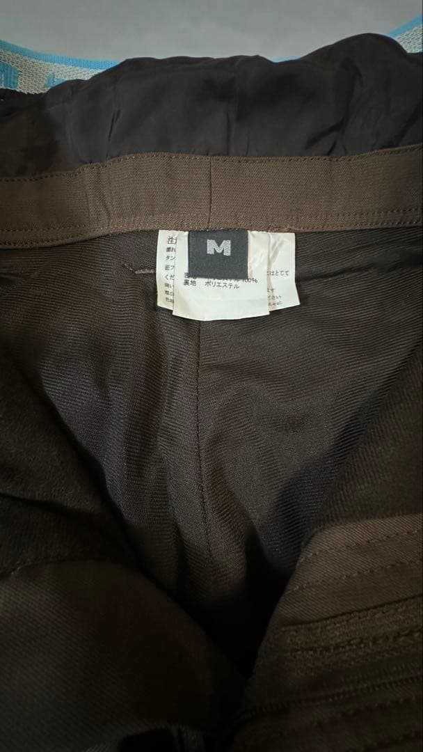 美品　mistral スノボウェア　レディースM 上下セット　茶系　天然ボア付