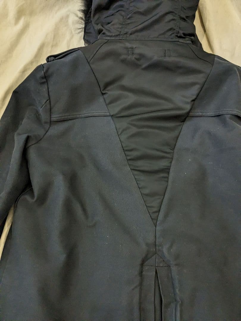 r*:様 ●黒【S】ミハラヤスヒロ　ドッキング　モディファイ　モッズコート