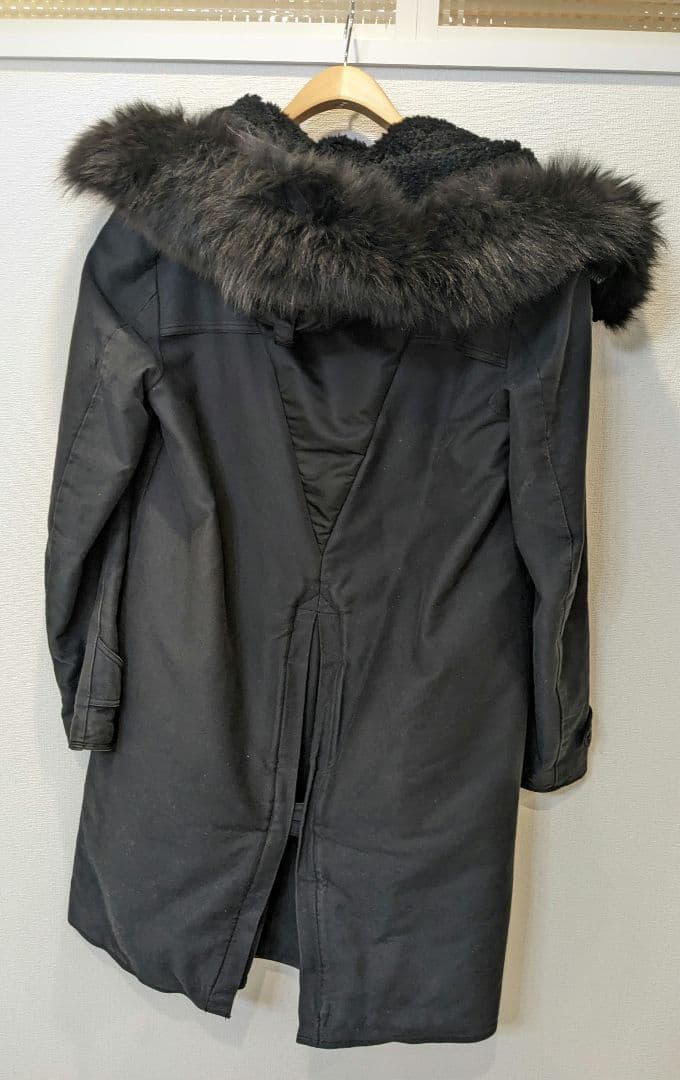 r*:様 ●黒【S】ミハラヤスヒロ　ドッキング　モディファイ　モッズコート