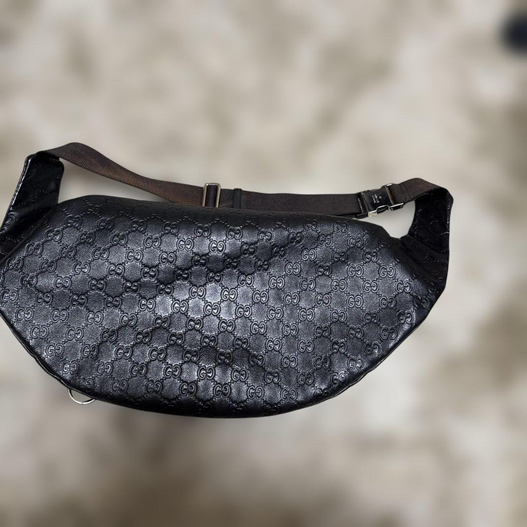 GUCCI グッチ ラバーコーティング グッチシマ ボディバッグ