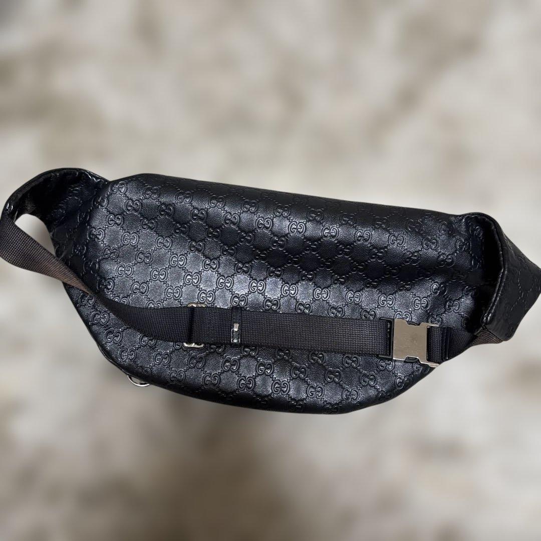 GUCCI グッチ ラバーコーティング グッチシマ ボディバッグ