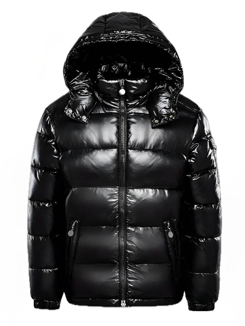 着画あり⭐︎テカテカダウン⭐︎ブラック⭐︎新品未使用