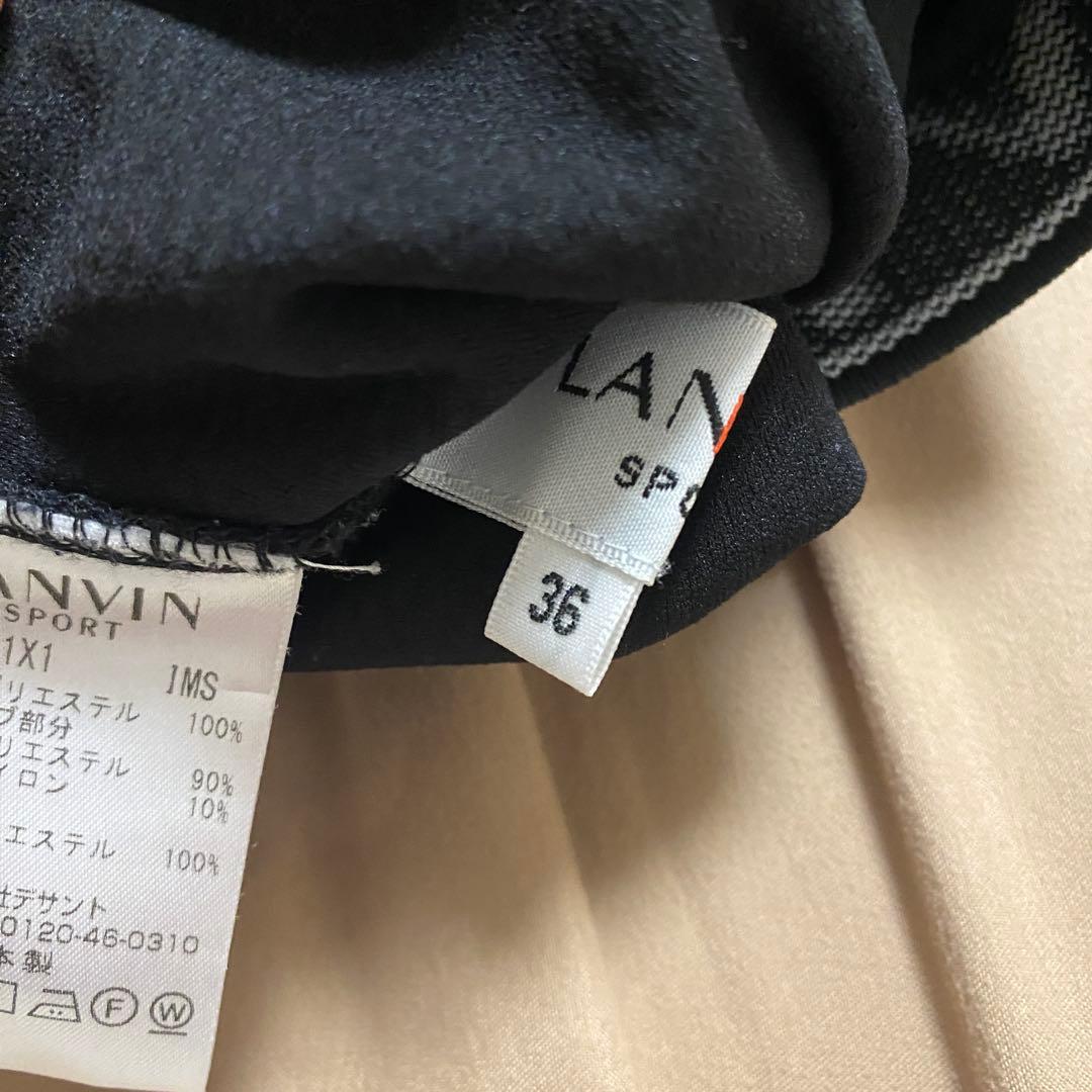 lanvin sport 美品　速乾　モックネック　長袖シャツ　ゴルフウェア