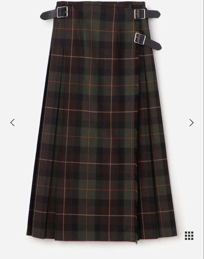 O'NEIL OF DUBLIN ウーステッドウール ロングキルトスカート