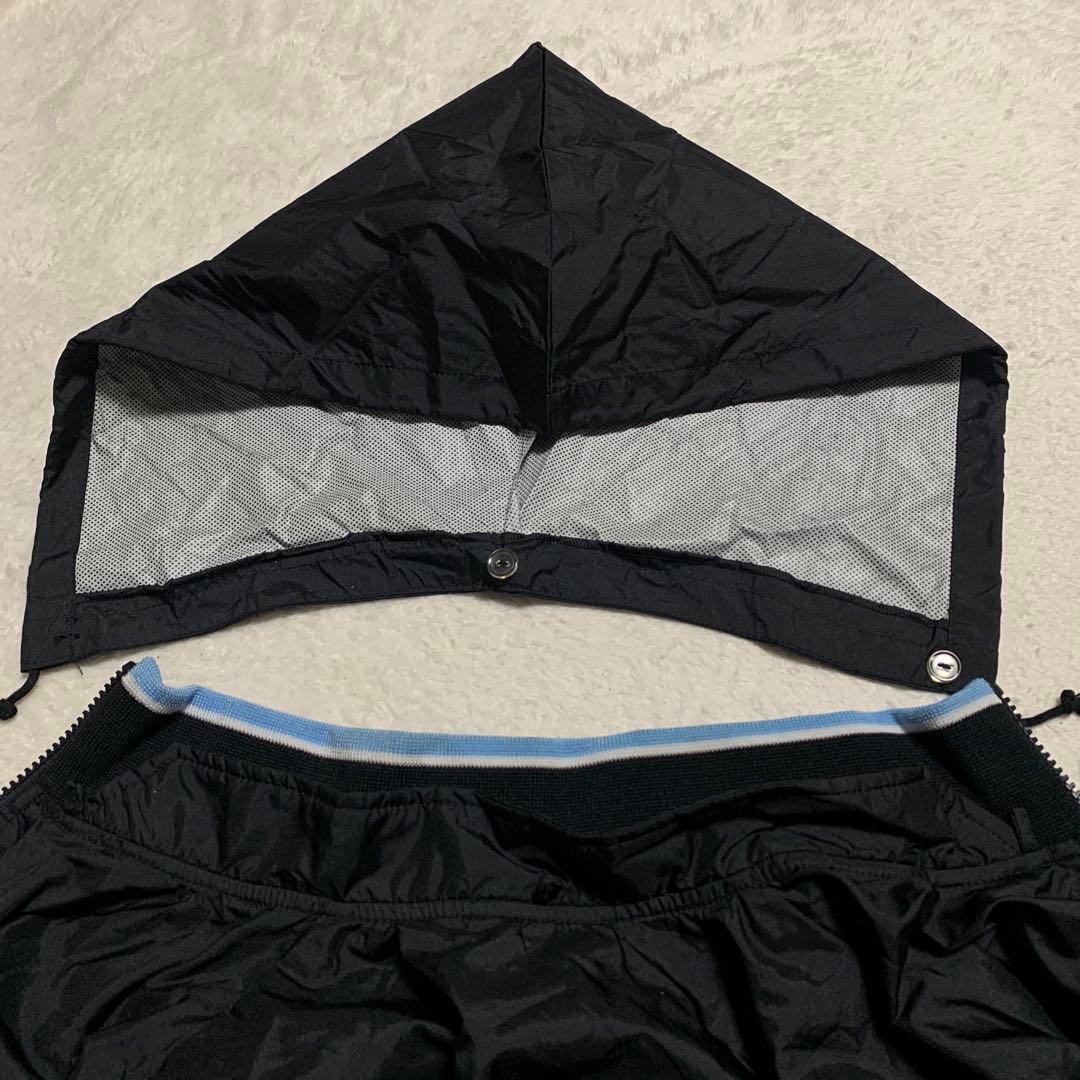 アシックス　asics 上下ナイロンジャケット&パンツ　セットアップ　ブラックM