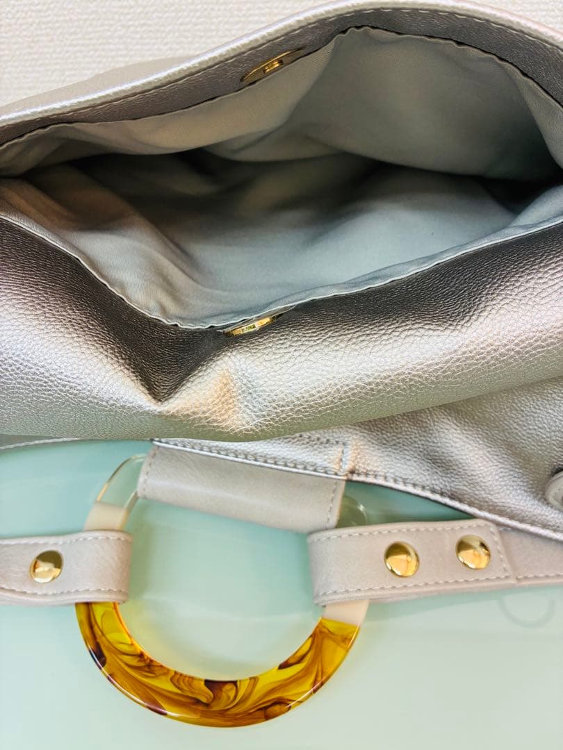 未使用　ear PAPILLONNER マルチwayバッグ Dリュック　シルバー