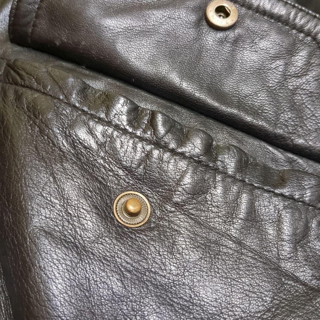 90's CWU-45P 羊革 フライトジャケット 黒 裏地金 グレンフィールド