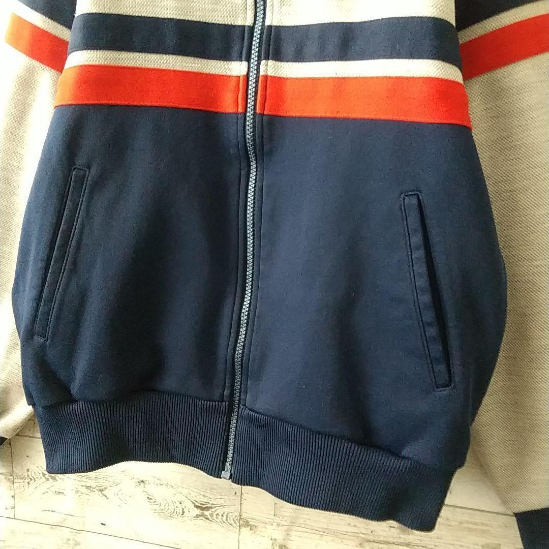 超希少☆西ドイツ アディダス 刺繍ロゴ トラックジャケット デサント 80s L