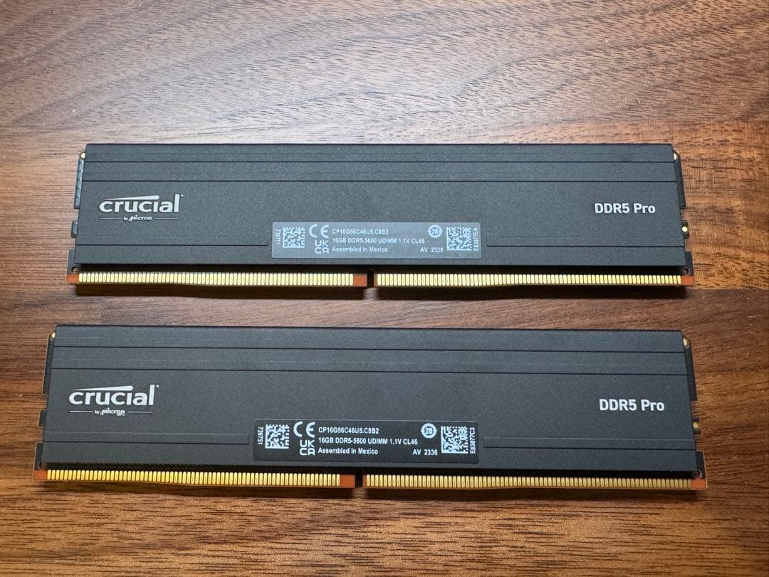 crucial DDR5 Pro メモリ 32GB(16GB×2)