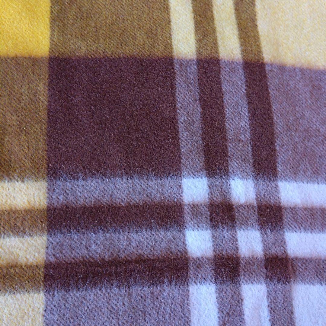 ジョシュアエリス　カシミヤ100%　大判ストール　イエロー/ブラウン/クリーム