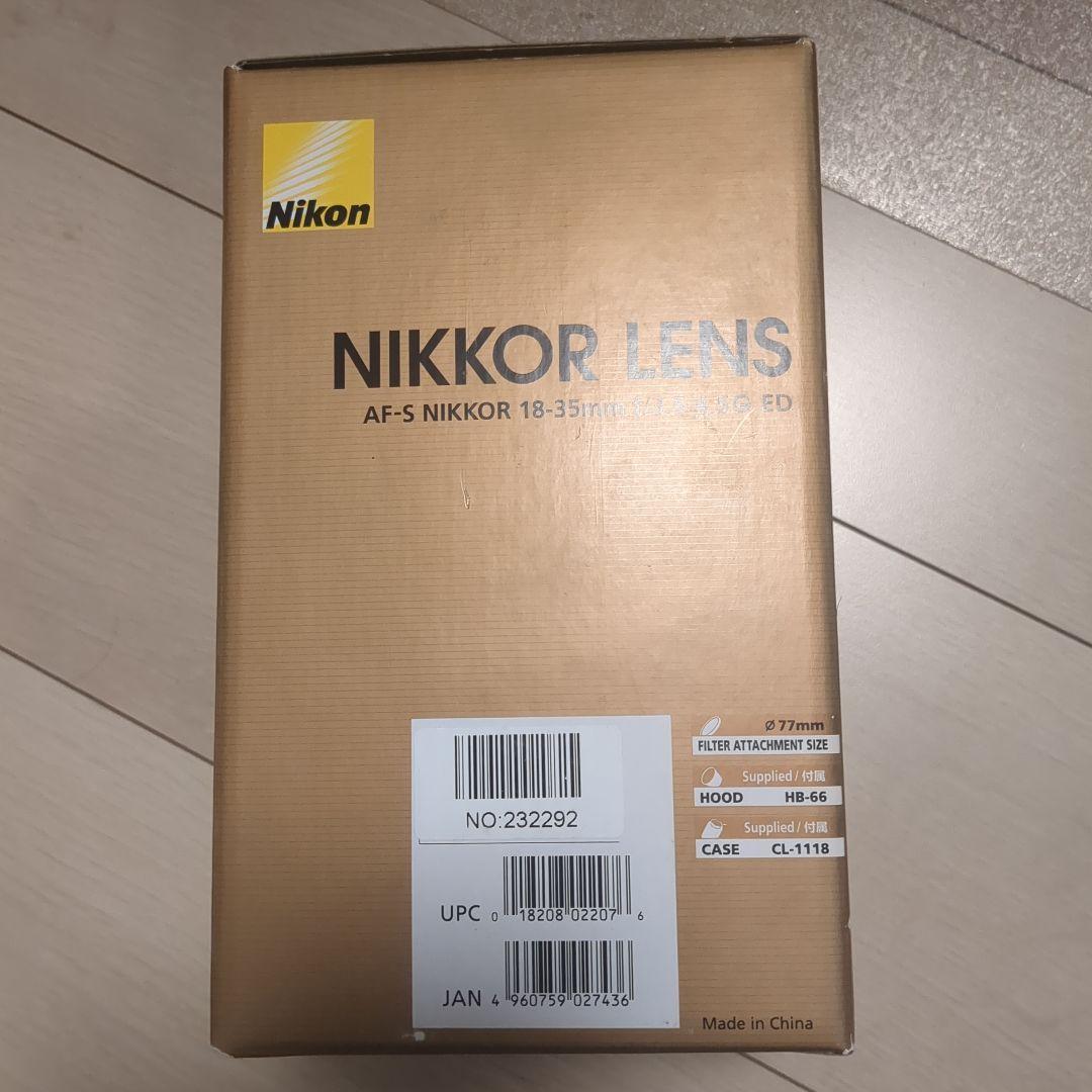 レンズ(ズーム) Nikon AF-S NIKKOR 18-35mm f/3.5-4.5G
