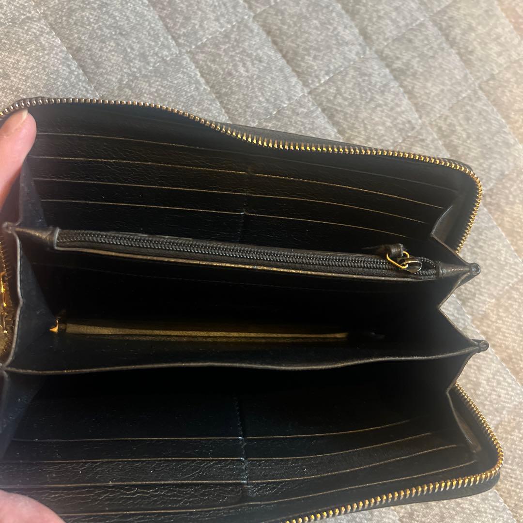 YvesSaintLaurentイヴサンローラン★ラウンド長財布ジップウォレット