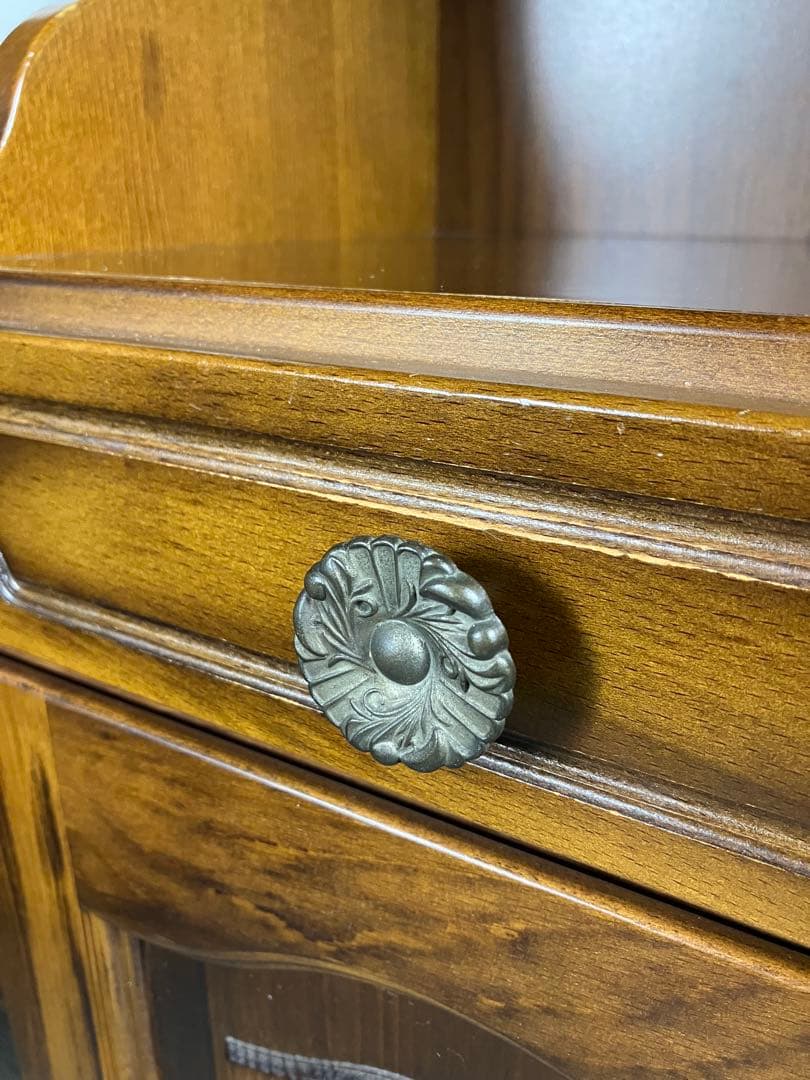 最終値下げ　カリモク コロニアル サイドチェスト / レトロ電話台 キャビネット