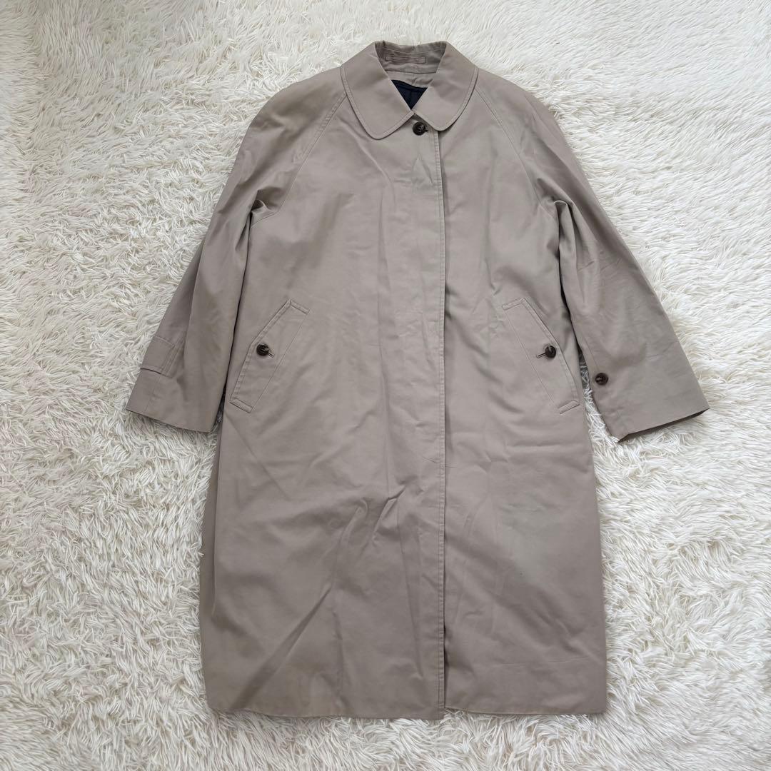 バーバリー ノバチェック ステンカラーコート ライナー7 S〜M相当 アイボリー