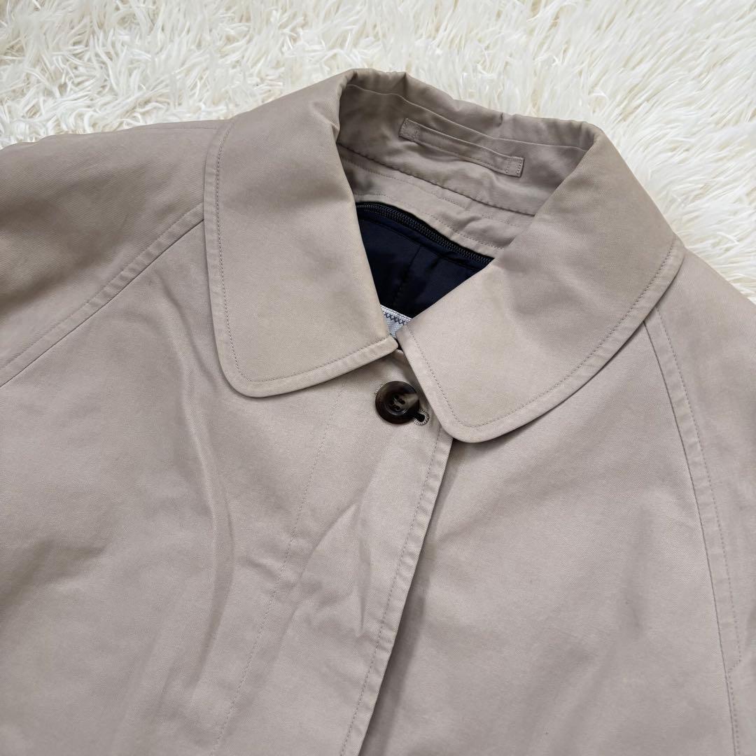 バーバリー ノバチェック ステンカラーコート ライナー7 S〜M相当 アイボリー