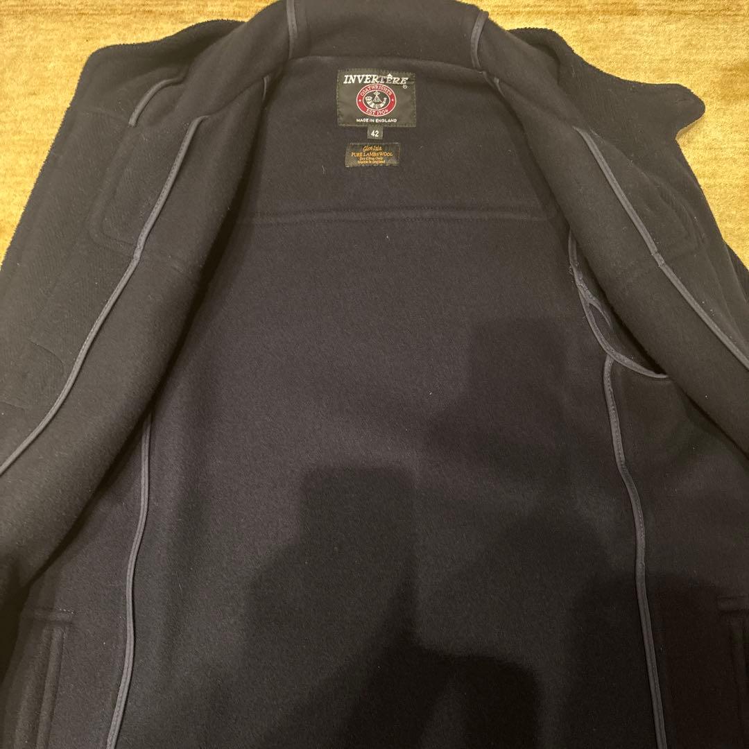 INVERTERE インバーティア ダッフルコート　サイズ４２　ネイビー