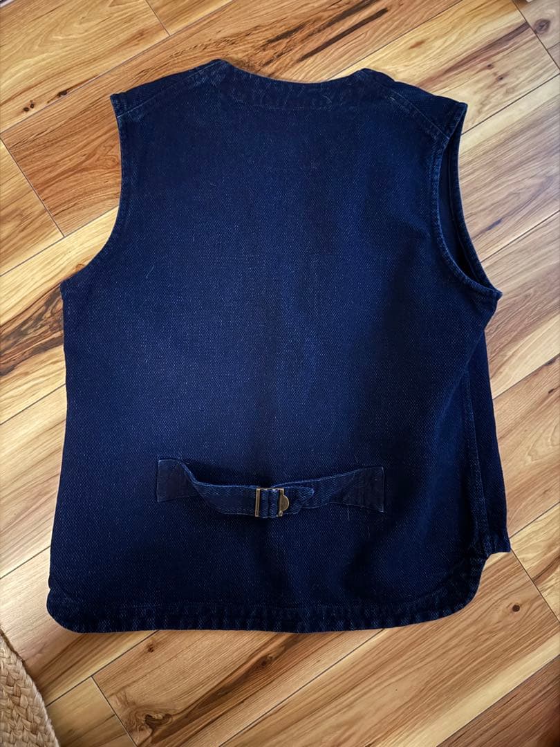 極希少 Soundman インディゴ染め刺し子 ベスト 42