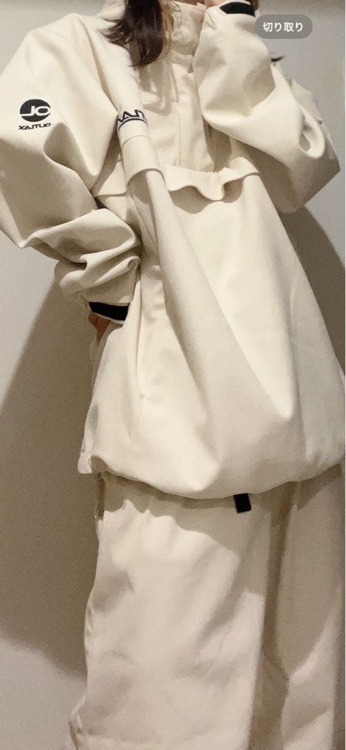 スノーボードウェア　outlax コーデュロイプルオーバーセットアップ