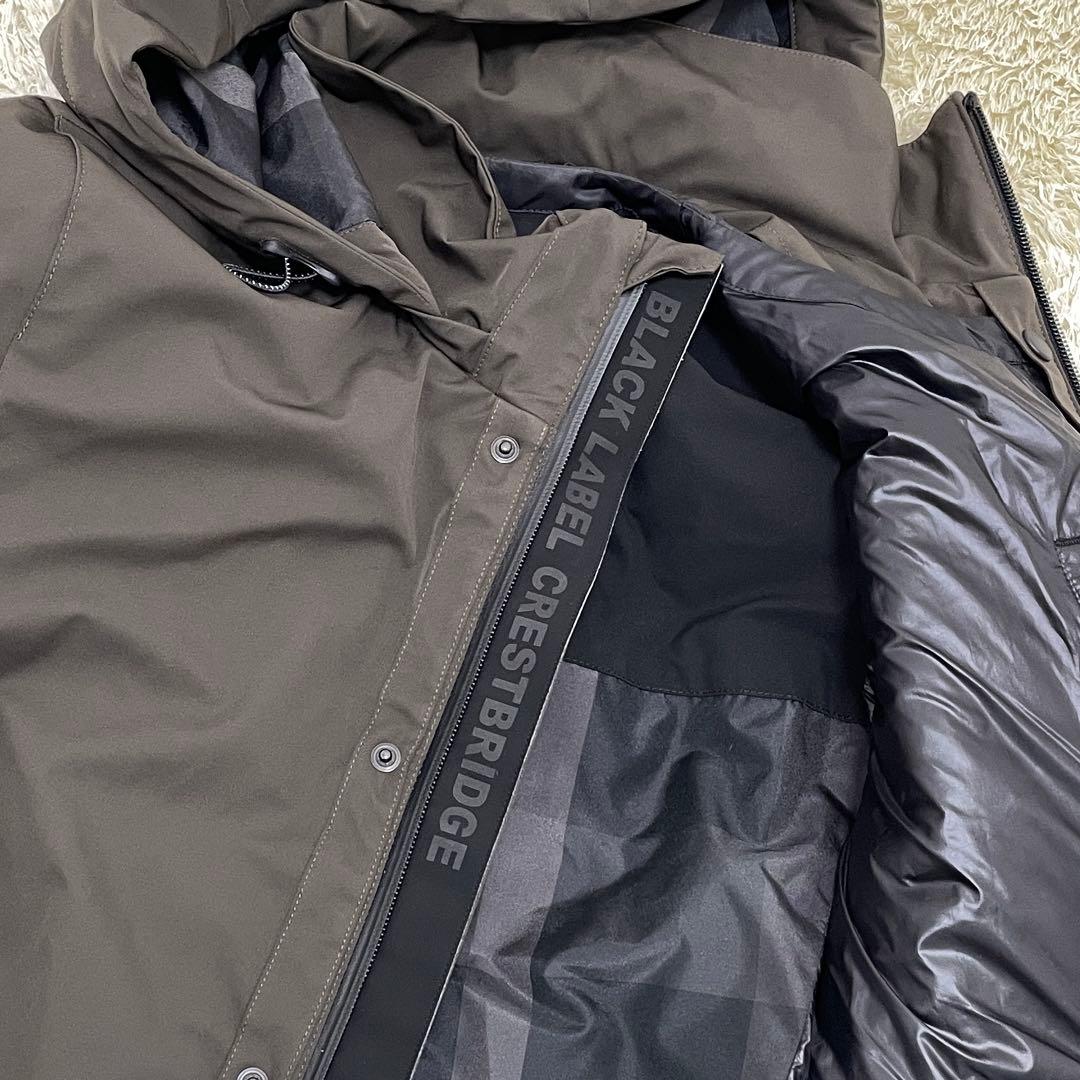 【極美品】ブラックレーベル クレストブリッジ 3way モッズコート カーキ L