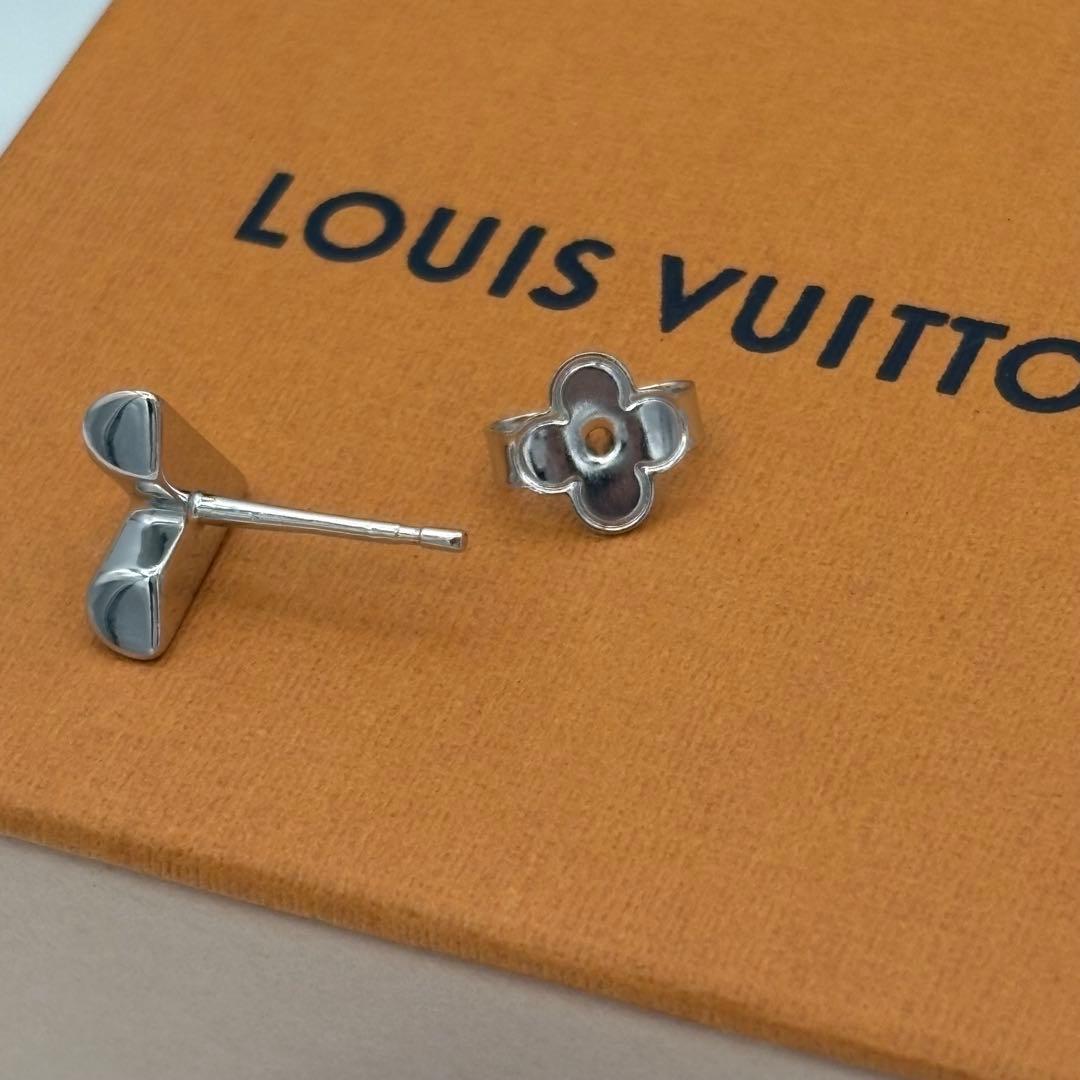 ルイヴィトン　エセンシャル V　ピアス　シルバー　片耳