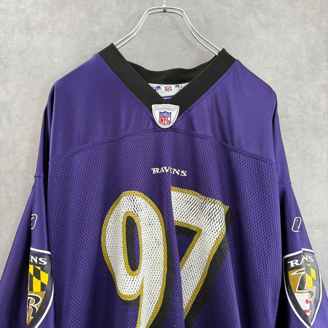 Reebok BALTIMORE RAVENS Gregg♯97 ゲームシャツ Reebok NFL レイダース メッシュゲームシャツ | CUSTOM FEVER